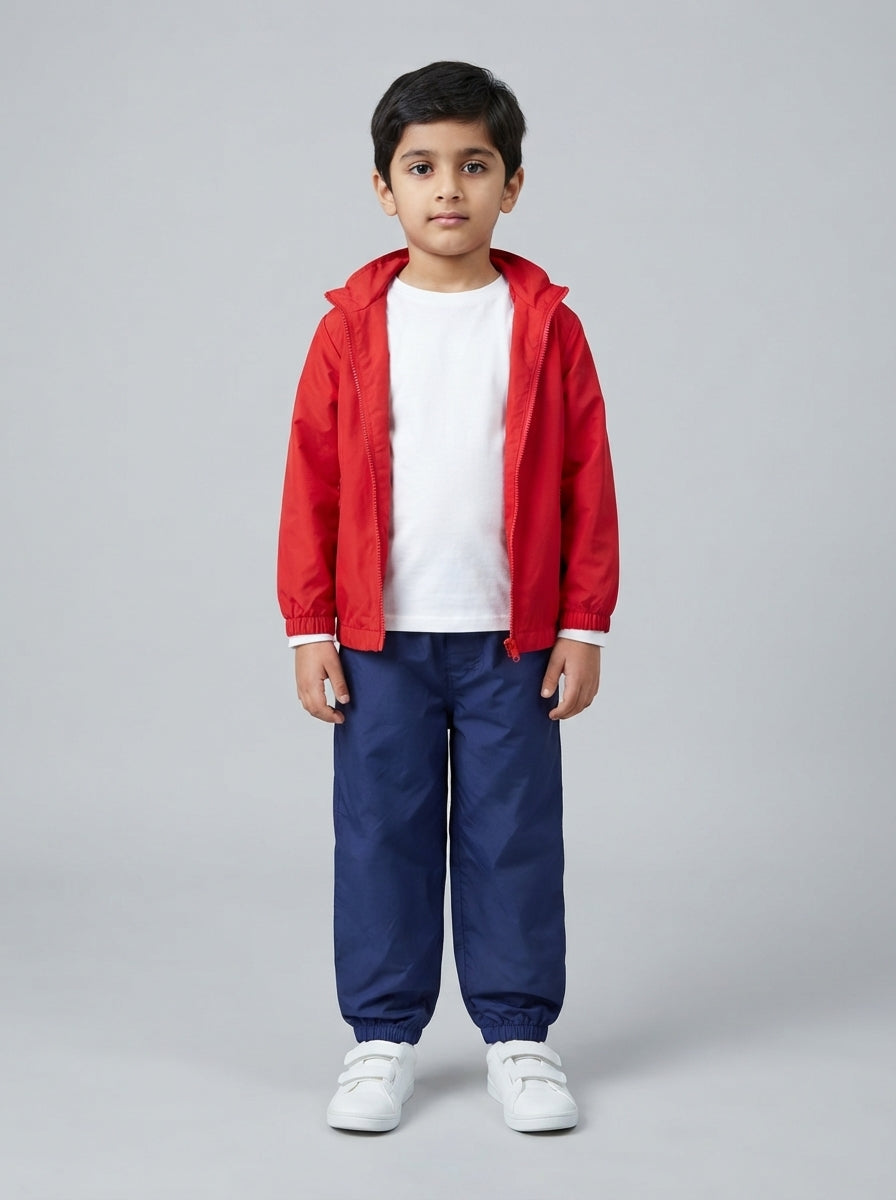 Preloved American Brand boys' trousers, size 4-5Y, worn by a model, styled