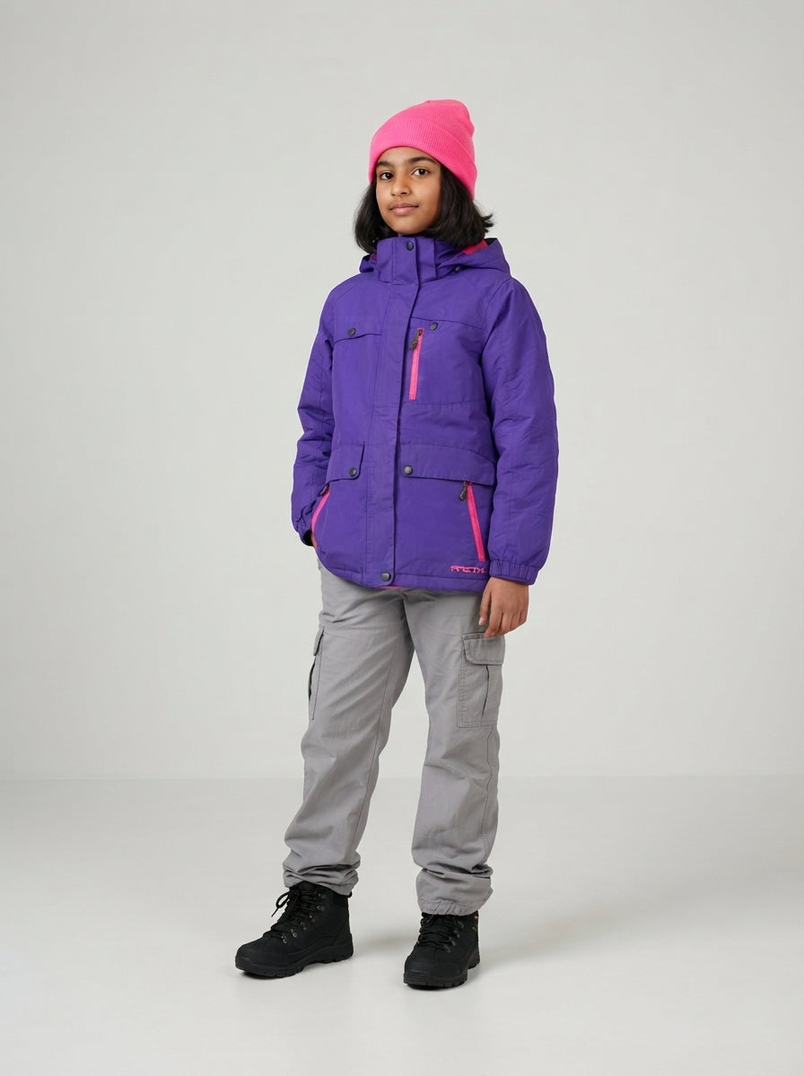 Preloved Arctix teen girls' puffer jacket, size 10-12Y, worn by a model, styled