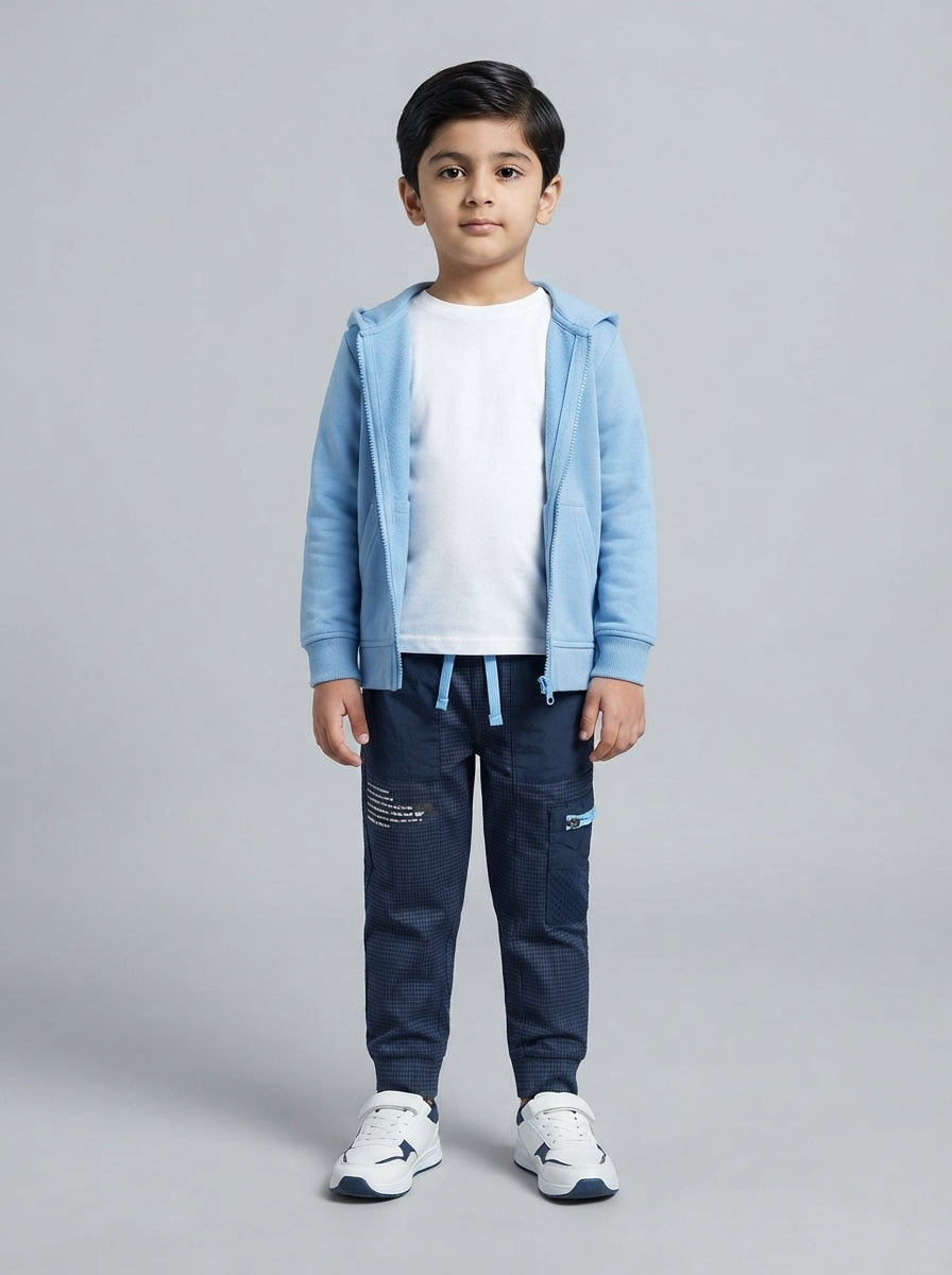 Preloved Athletic Works boys' trousers, size 3-4Y, worn by a model, styled