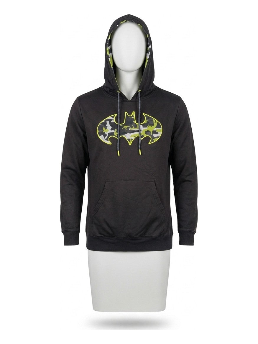 Preloved Batman men's sports hoodie, size L, on a mannequin