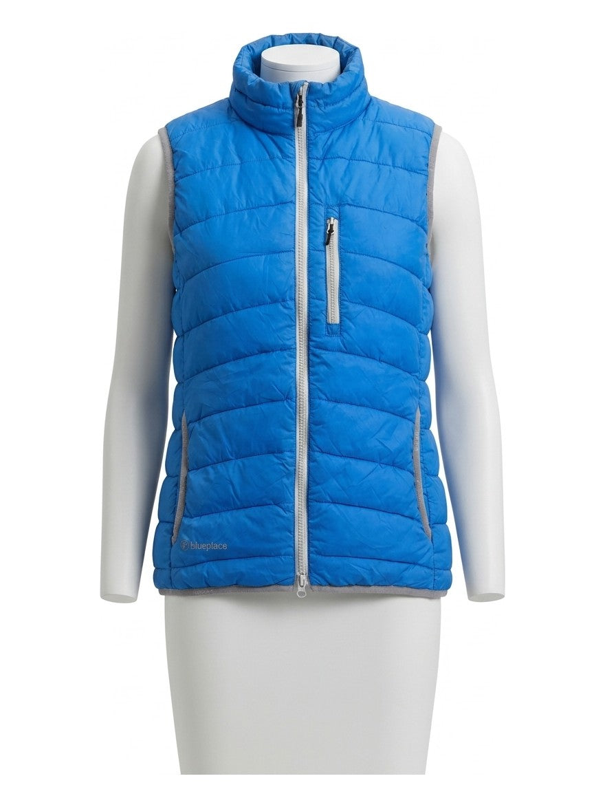 Preloved BLUE PLACE women's gilet / vest, size S, on a mannequin
