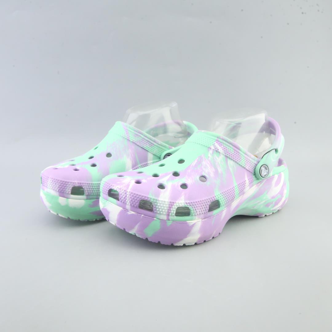 CROCS CLASSIC PLATFORM MARBLED