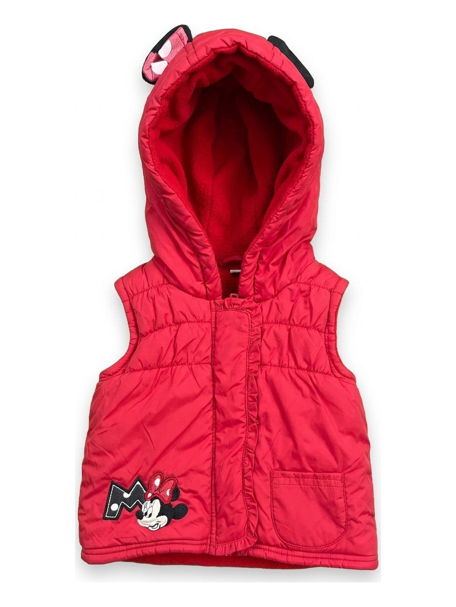 Preloved Disney toddler girls' gilet / vest, size 12-18M, studio flat lay