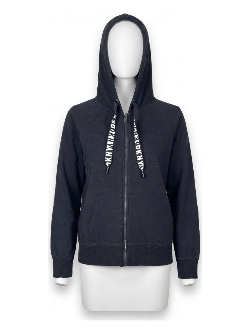 Preloved DKNY women's sports zip-up, size XL, on a mannequin