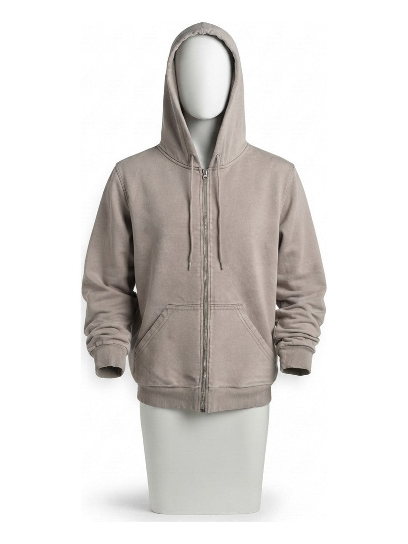 Preloved H&M men's zip-up hoodie, size S, on a mannequin