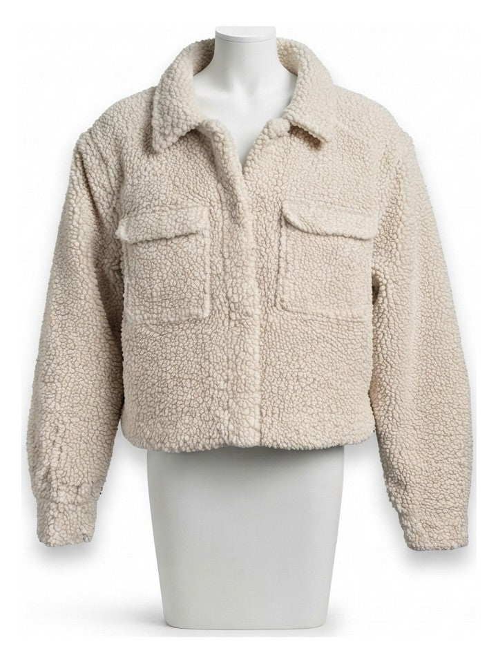 Preloved H&M women's fleece jacket, size XS, on a mannequin
