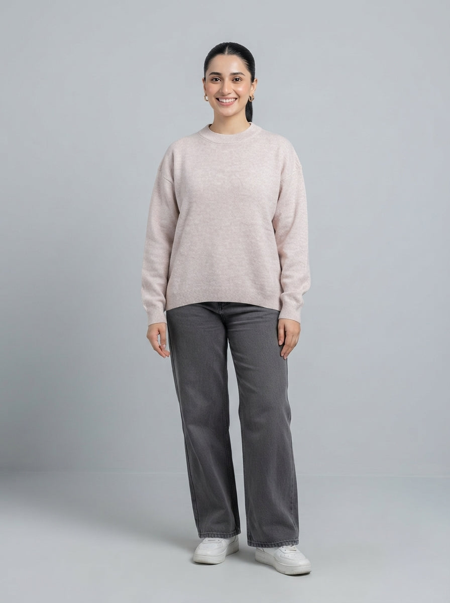 Preloved H&M women's sweater, size L, worn by a model, styled
