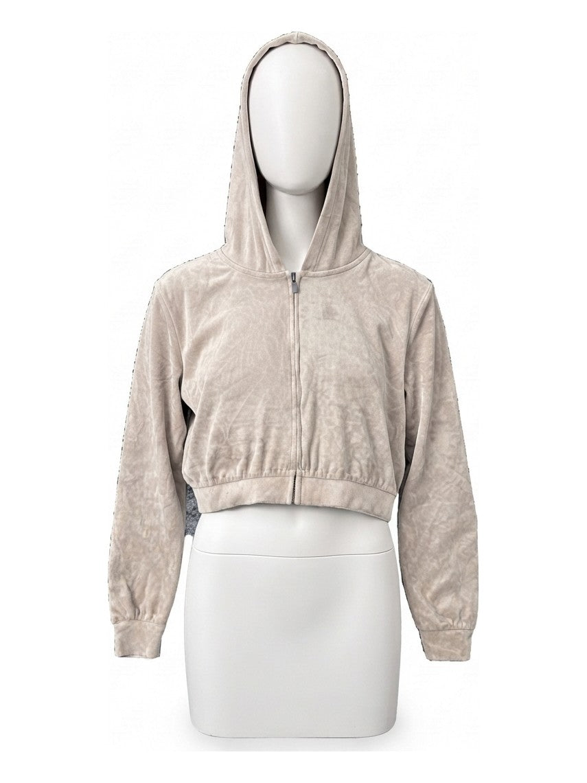 Preloved H&M women's zip-up hoodie, size M, on a mannequin