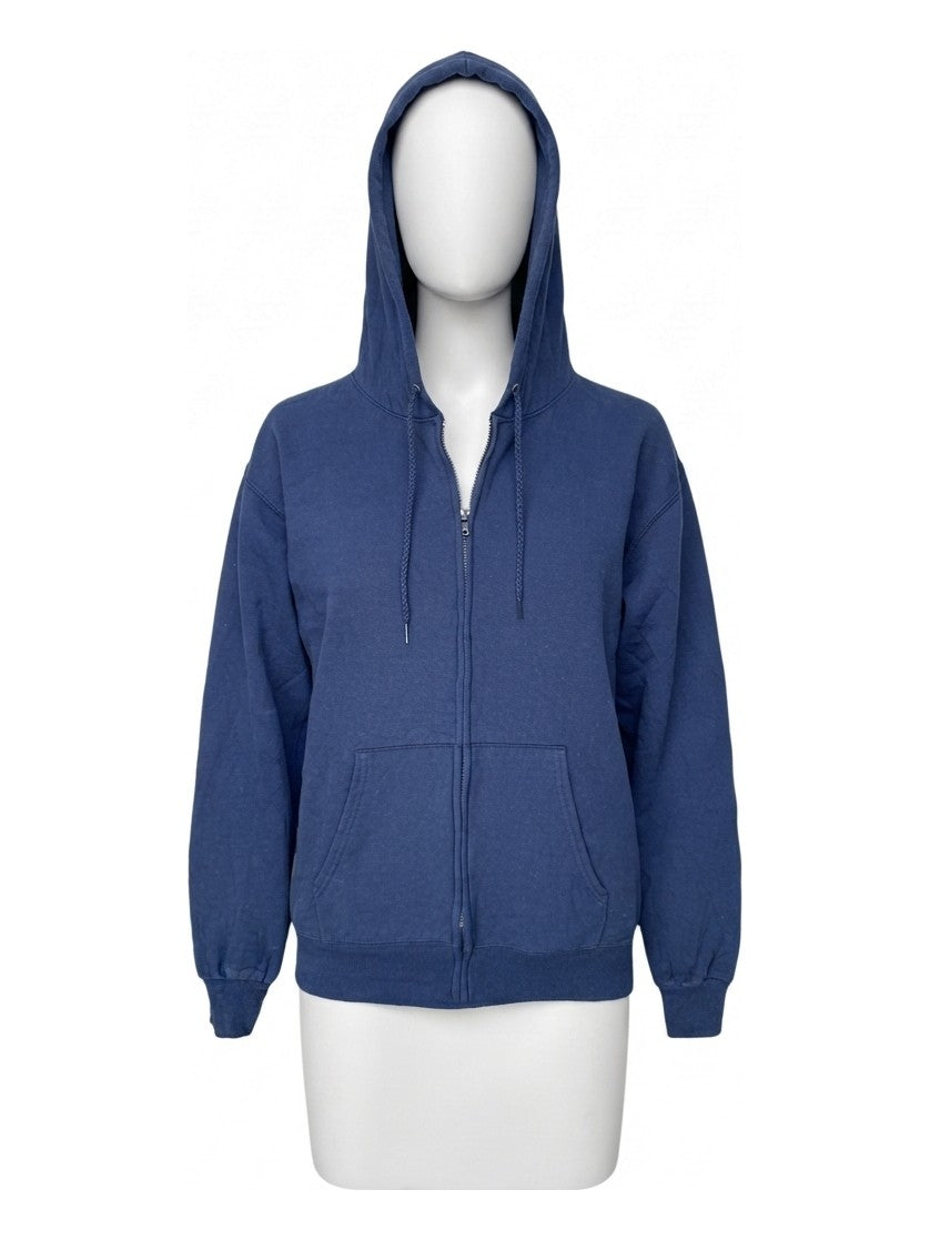 Preloved Hanes women's zip-up hoodie, size S, on a mannequin