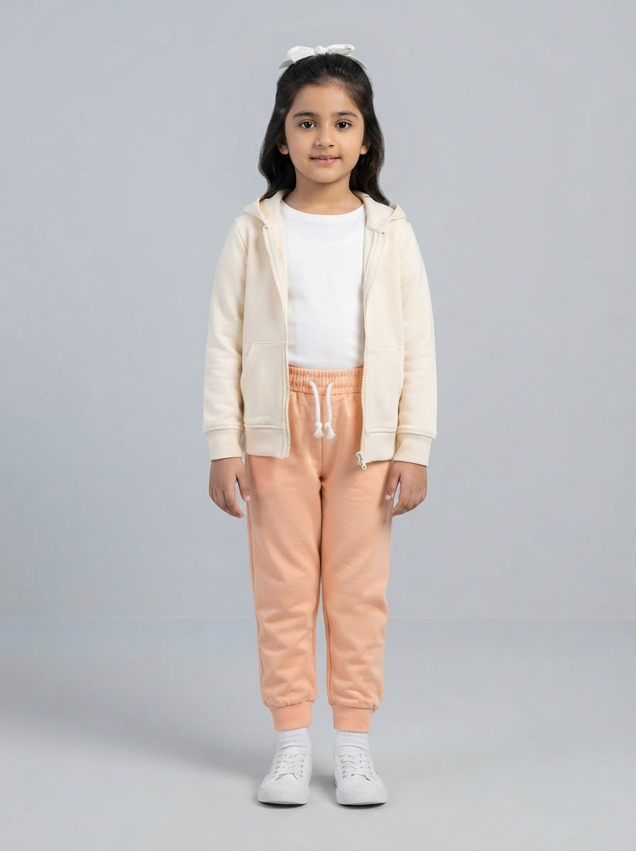 Preloved Jessica Simpson girls' trousers, size 4-5Y, worn by a model, styled