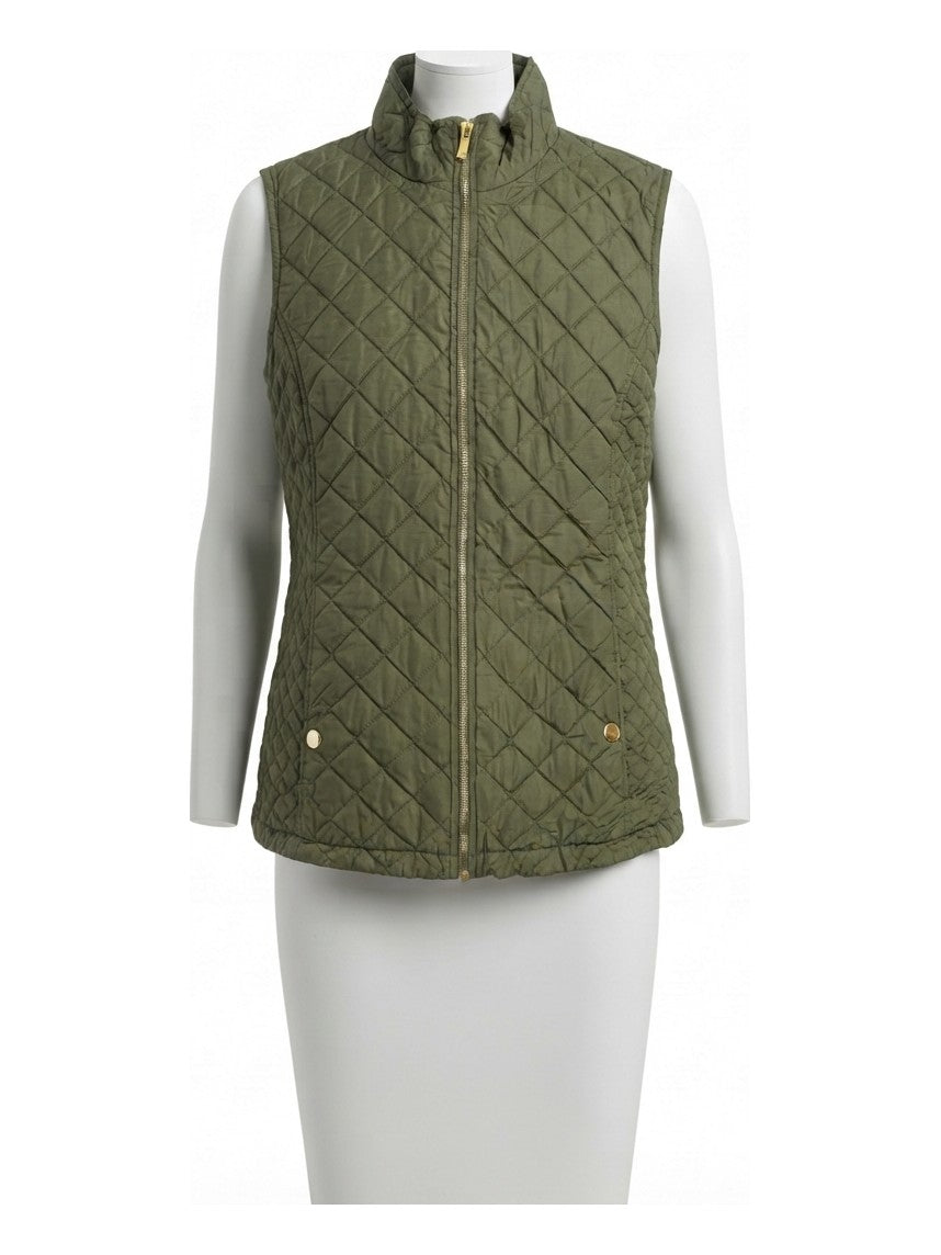 Preloved Laura Scott women's gilet / vest, size L, on a mannequin