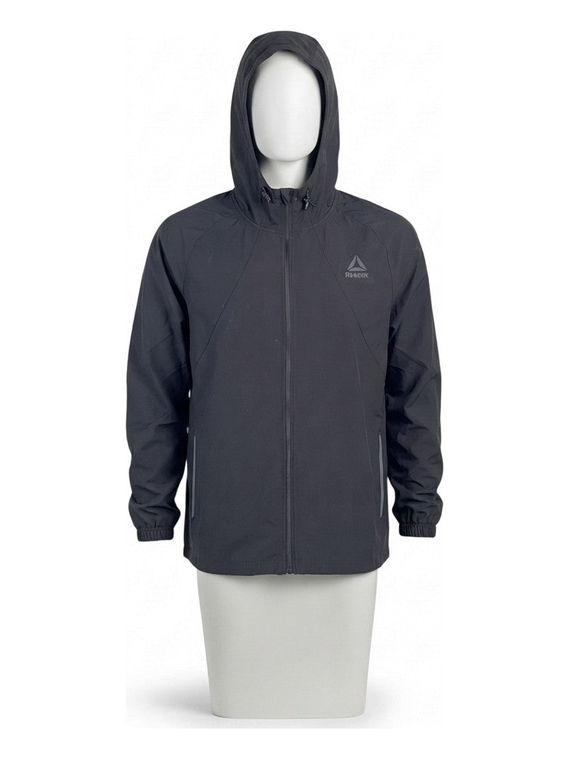 Preloved Reebok men's sports zip-up, size M, on a mannequin