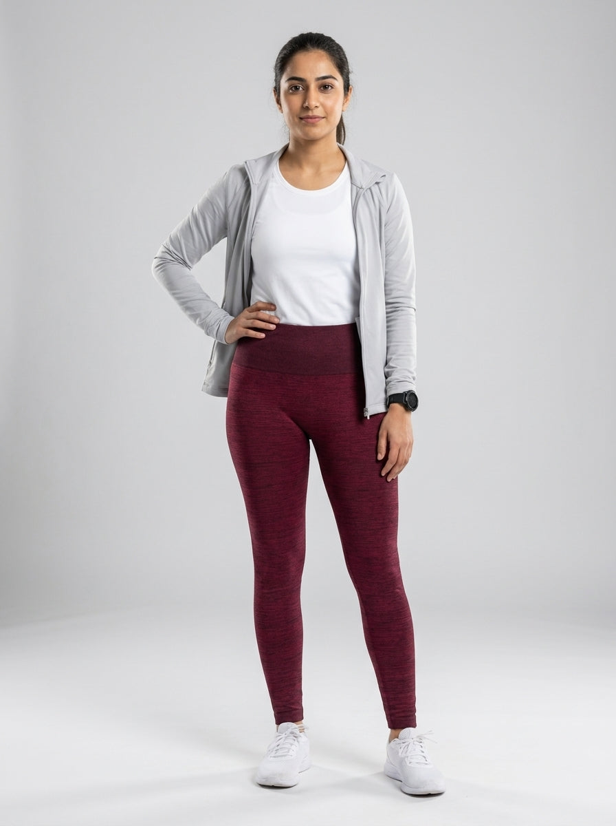 Preloved Shosho women's sports leggings, size S, worn by a model, styled