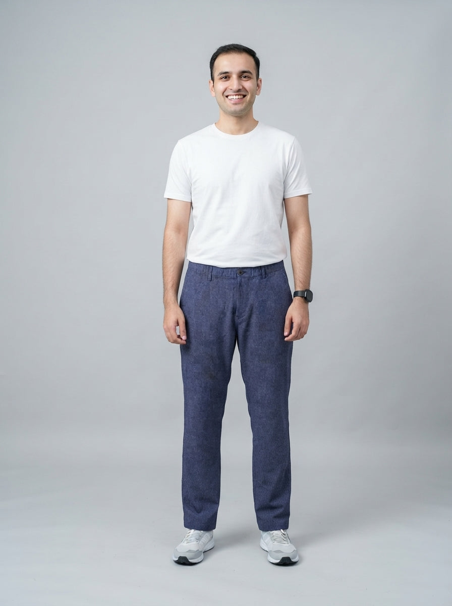 Preloved Under Armour men's golf trouser, size 34, worn by a model, styled