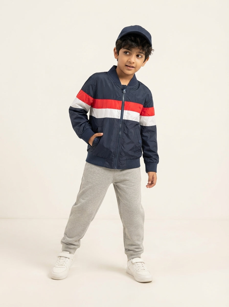 Preloved Zara boys' windbreaker, size 6-8Y, worn by a model, styled