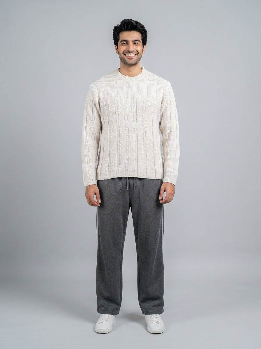 Preloved Zara men's sweater, size L, worn by a model, styled
