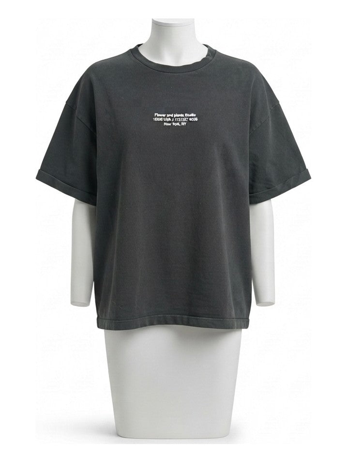 Preloved Zara women's basic t-shirt, size S, on a mannequin