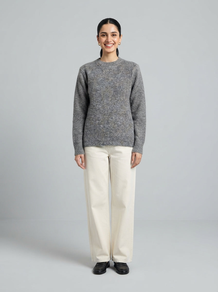 Preloved Zara women's sweater, size M, worn by a model, styled