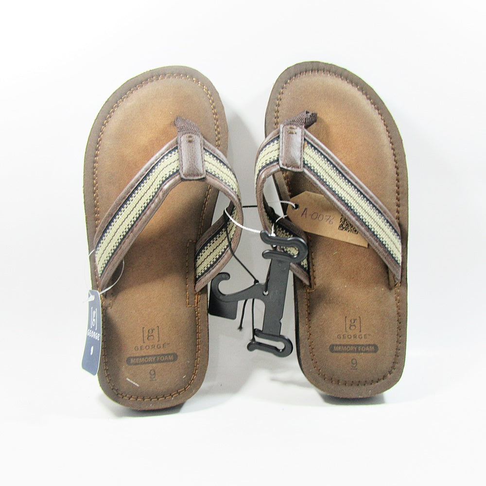 Strap Sandals Walmart George Mens Slippers George Men's Brown Or