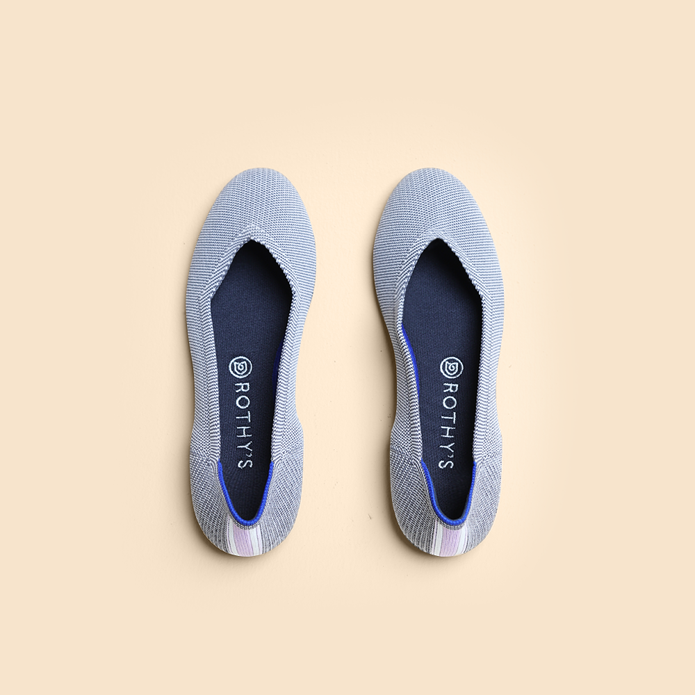 Rothy - Women - The Flat - Gray (Black Sole) – Khazanay