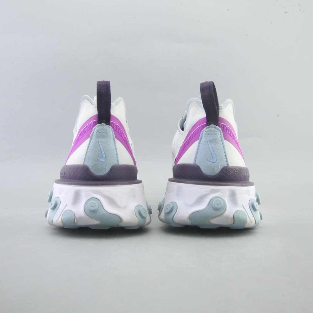 nike react white pink blue