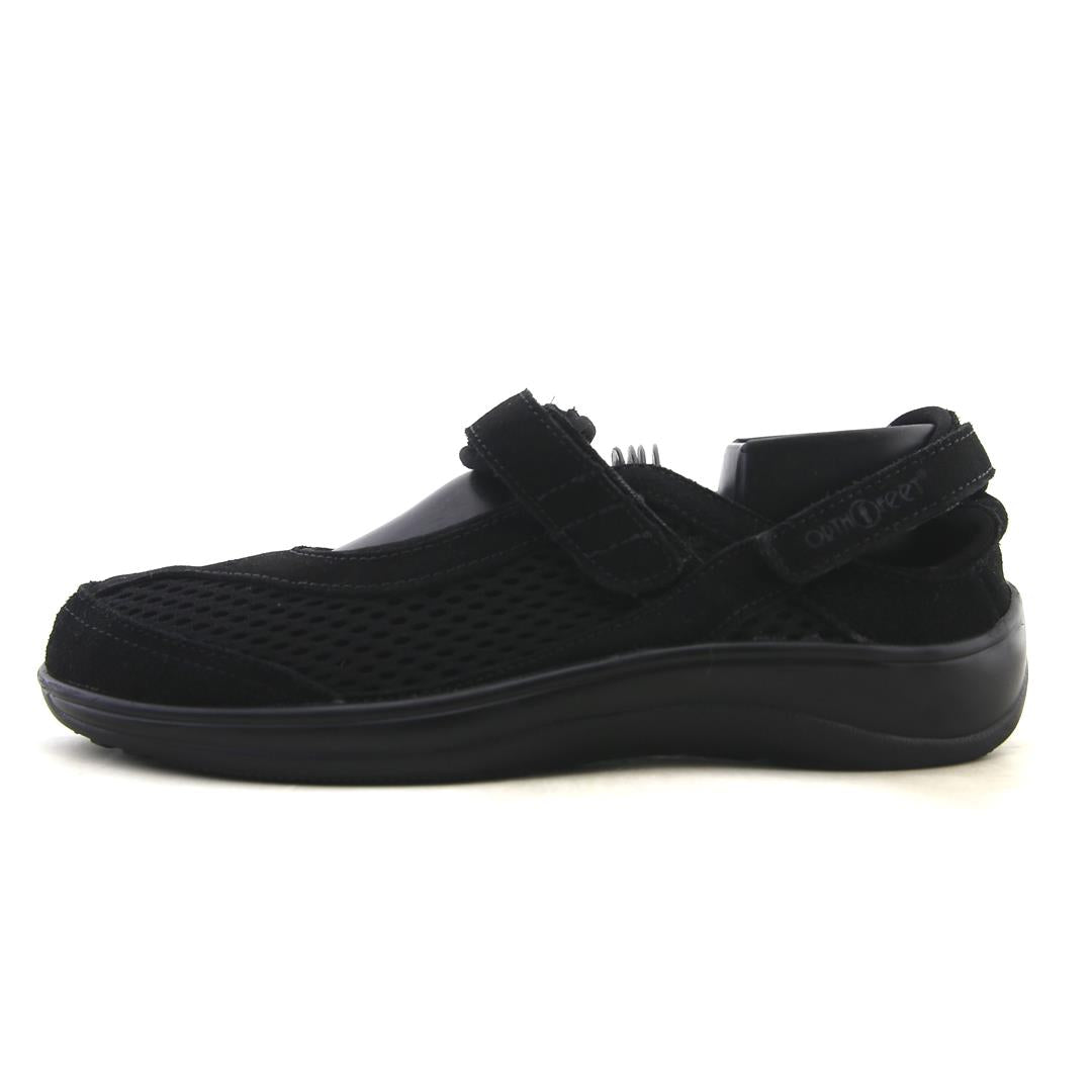 Orthofeet Women Sanibel Heel Strap - Black (EX)
