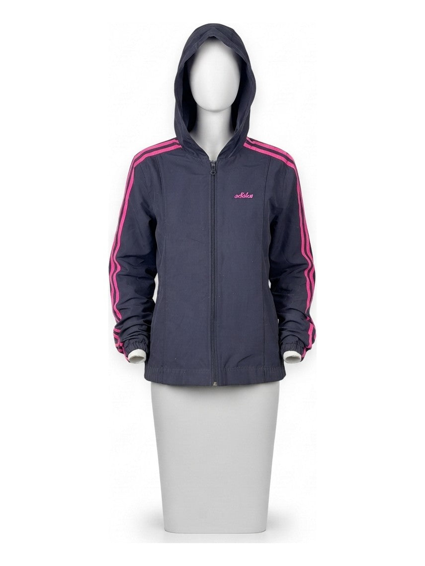 Preloved Adidas women's sports zip-up, size S, on a mannequin