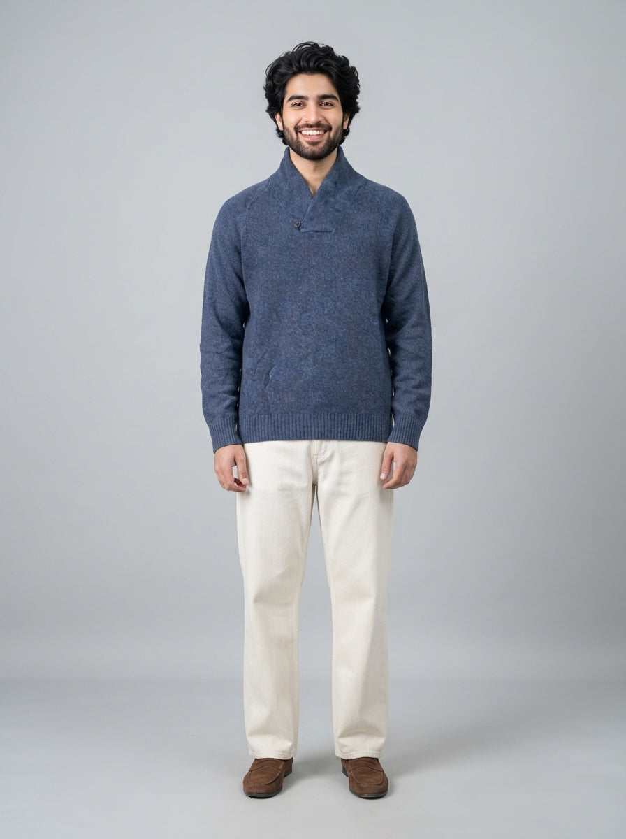 Preloved Banana Republic men's sweater, size XL, worn by a model, styled