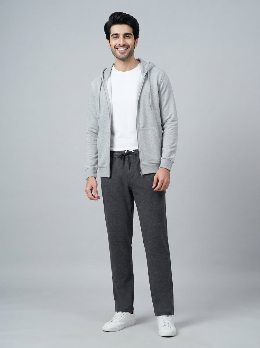 Preloved Calvin Klein men's dress trouser, size XL, worn by a model, styled