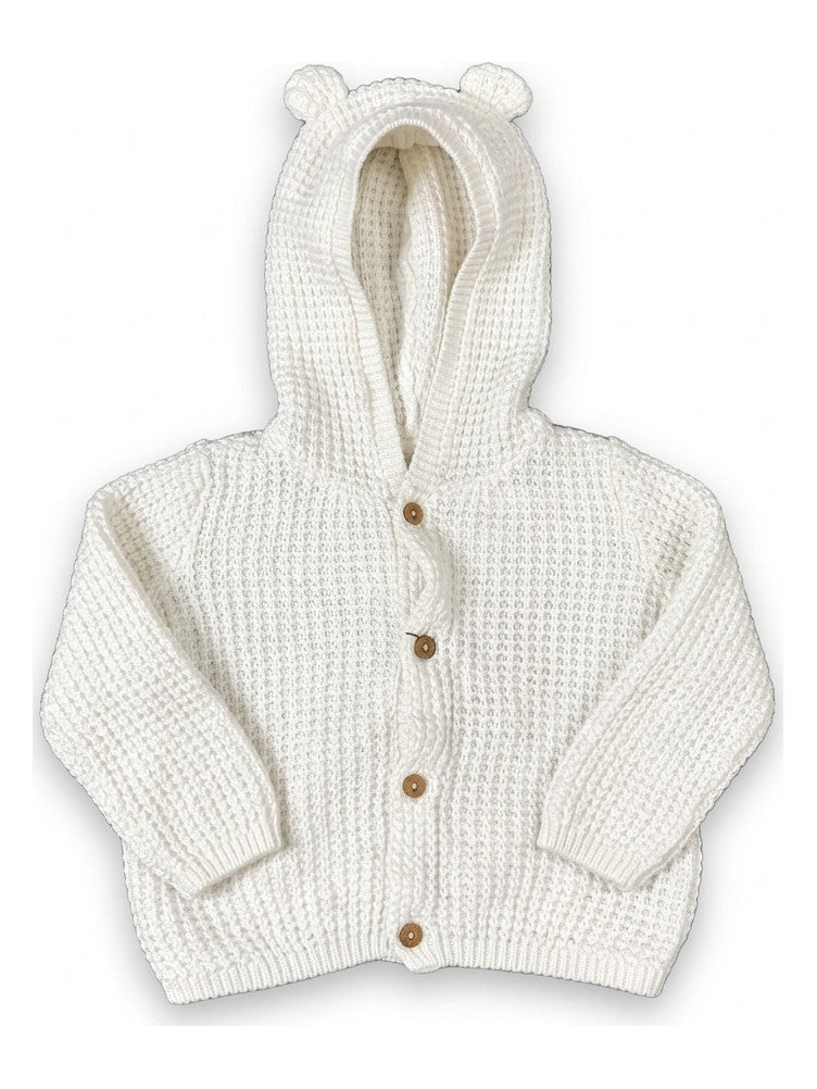 Preloved Carter's baby girls' hoodie, size 3-6M, studio flat lay