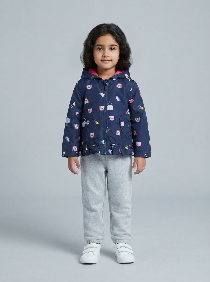 Preloved Carter's toddler girls' jacket, size 2-3Y, worn by a model, styled