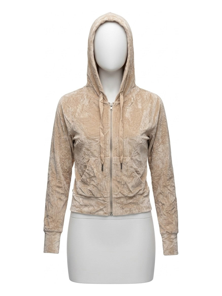 Preloved Crave FAME women's zip-up hoodie, size XS, on a mannequin