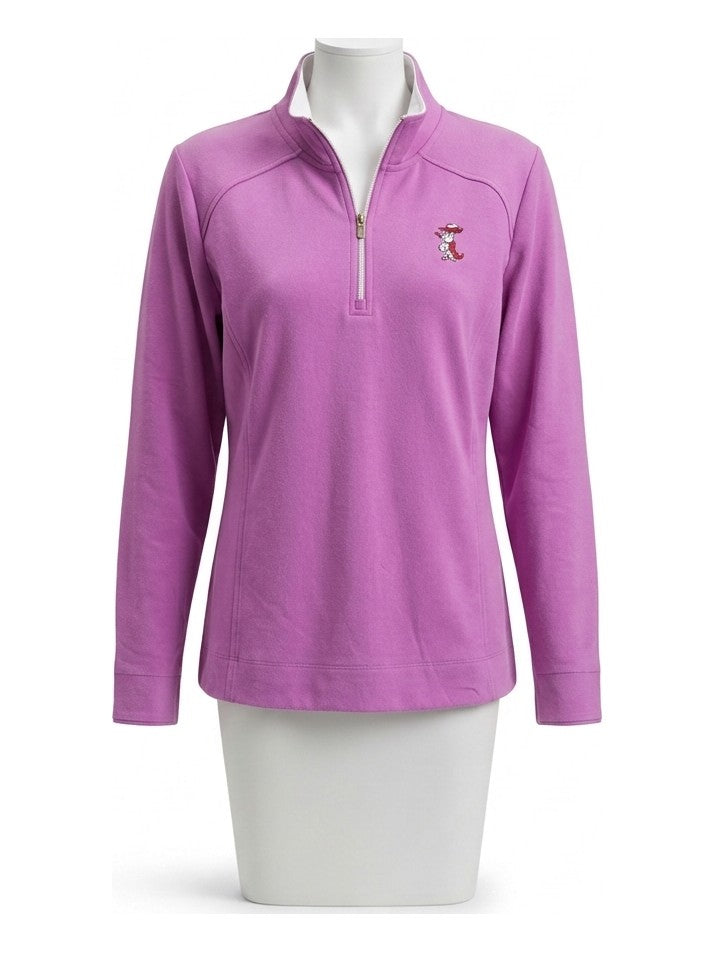 Preloved Fairway & Greene women's sports zip-up, size L, on a mannequin