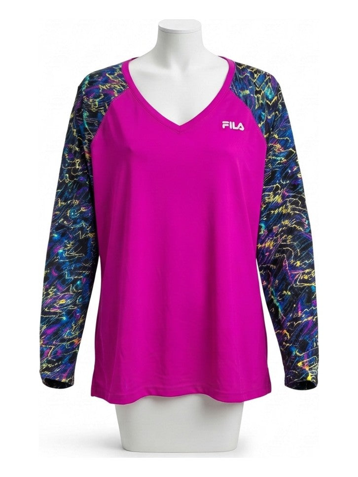 Preloved FILA women's sports t-shirt, size 1X, on a mannequin
