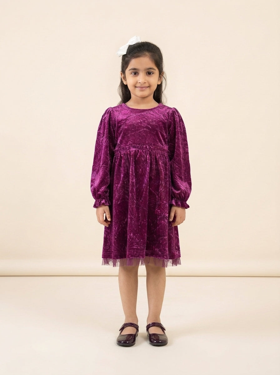 Preloved George girls' frock / dress, size 3-4Y, worn by a model, styled