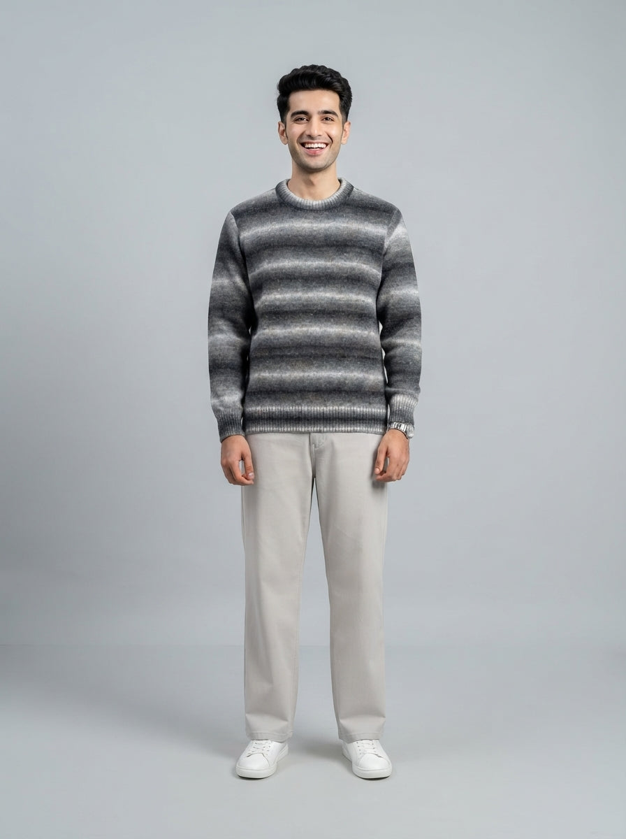 Preloved H&M men's sweater, size L, worn by a model, styled