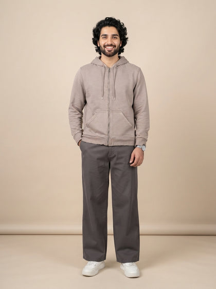 H&M Zip-up Hoodie — Men