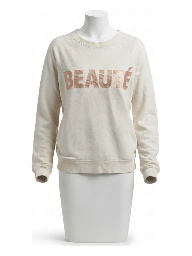 Preloved J.CREW women's sweatshirt, size L, on a mannequin