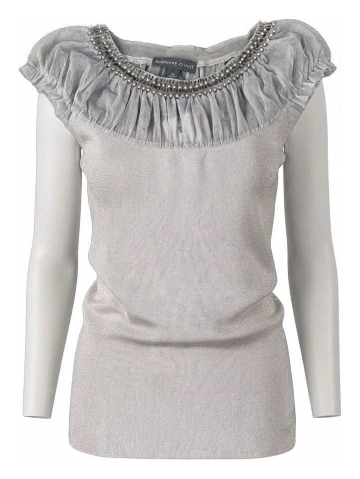 Preloved Josephine Chaus women's blouse, size M, on a mannequin