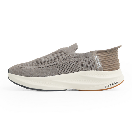 Liquid - Easy-Ons Aerofoam Knit Slip-On Shoes - Taupe