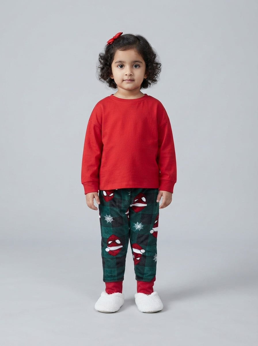 Preloved MARVEL toddler girls' leggings, size 2-3Y, worn by a model, styled