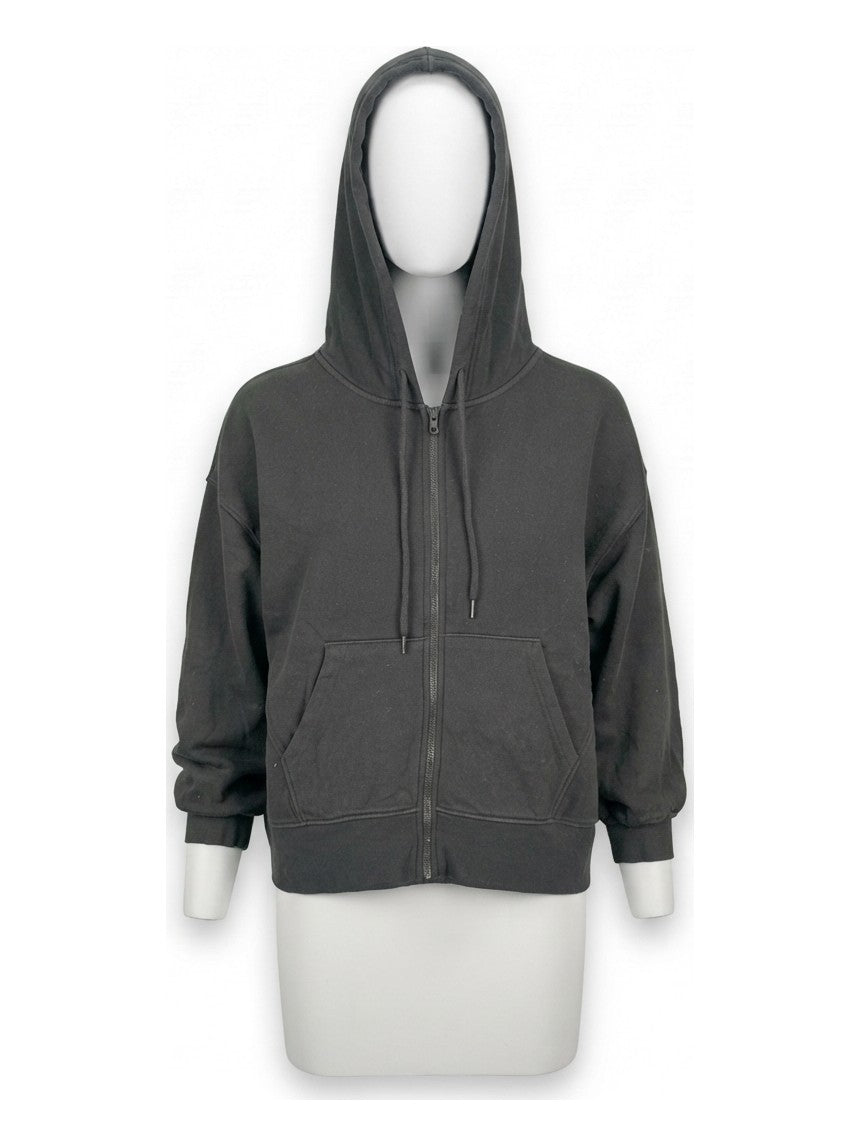 Preloved Old Navy women's zip-up hoodie, size M, on a mannequin