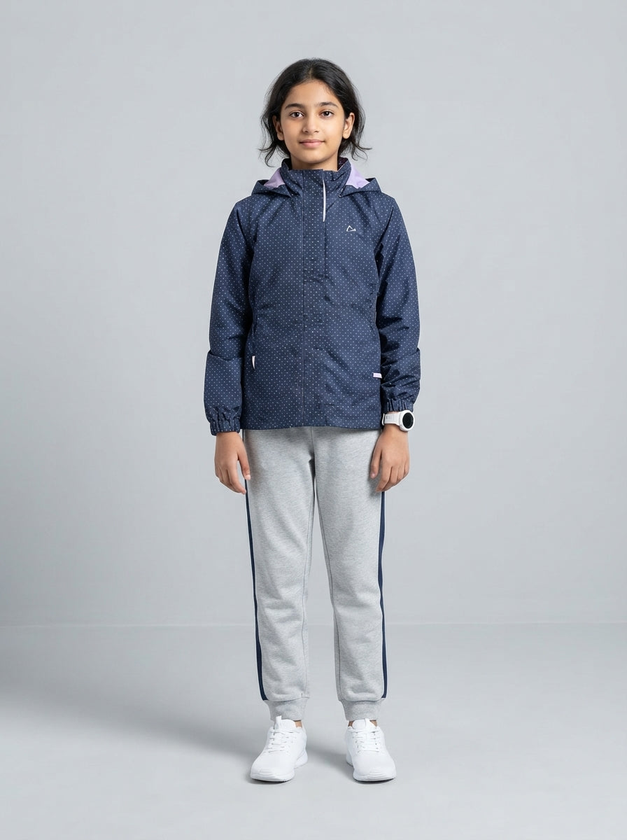 Preloved Paradox teen girls' windbreaker, size 10-12Y, worn by a model, styled