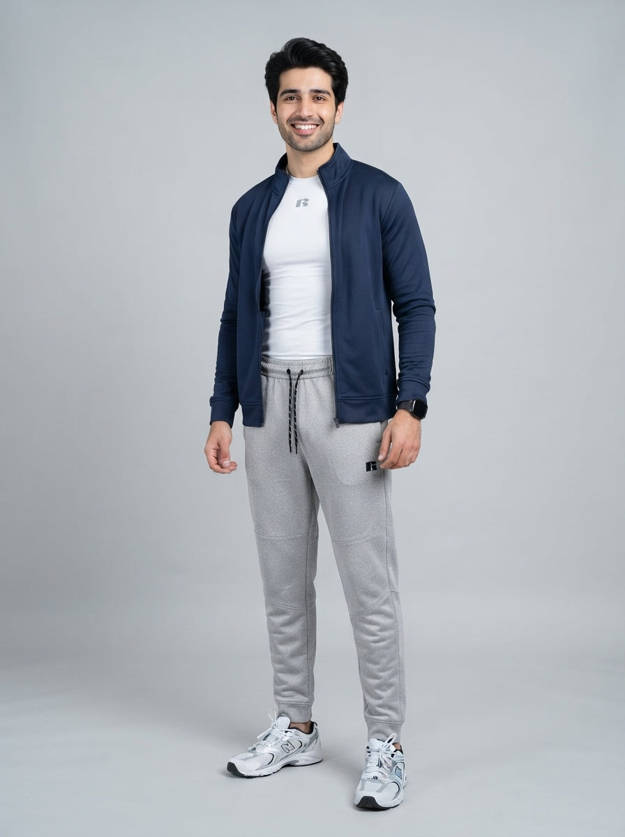 Preloved RUSSELL men's sports trouser, size M, worn by a model, styled