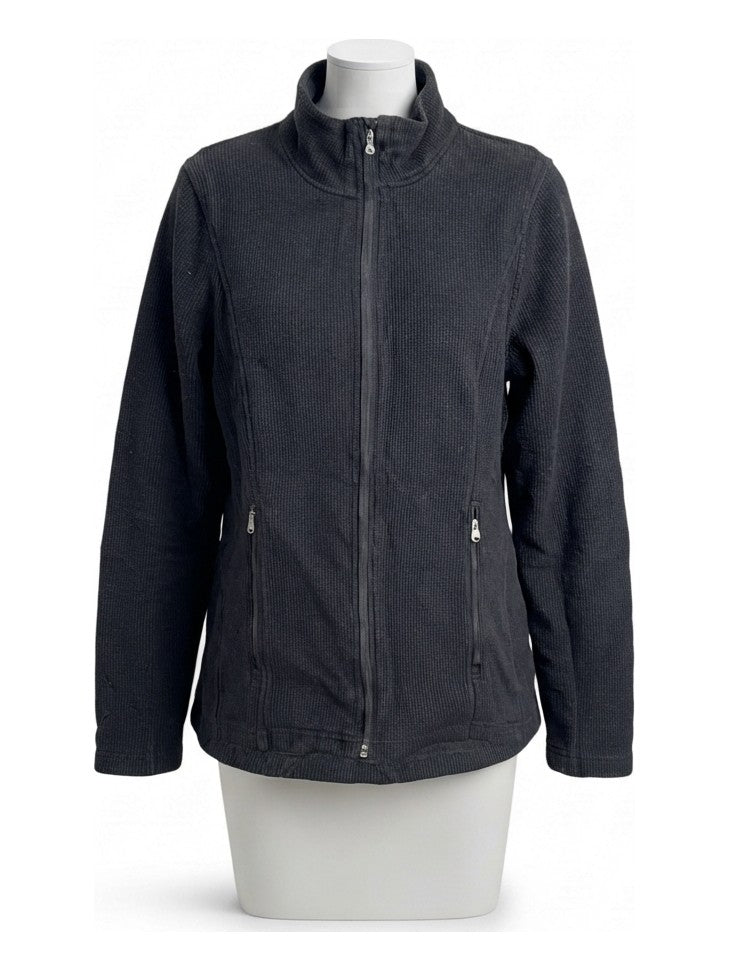 Preloved Spyder women's fleece jacket, size M, on a mannequin