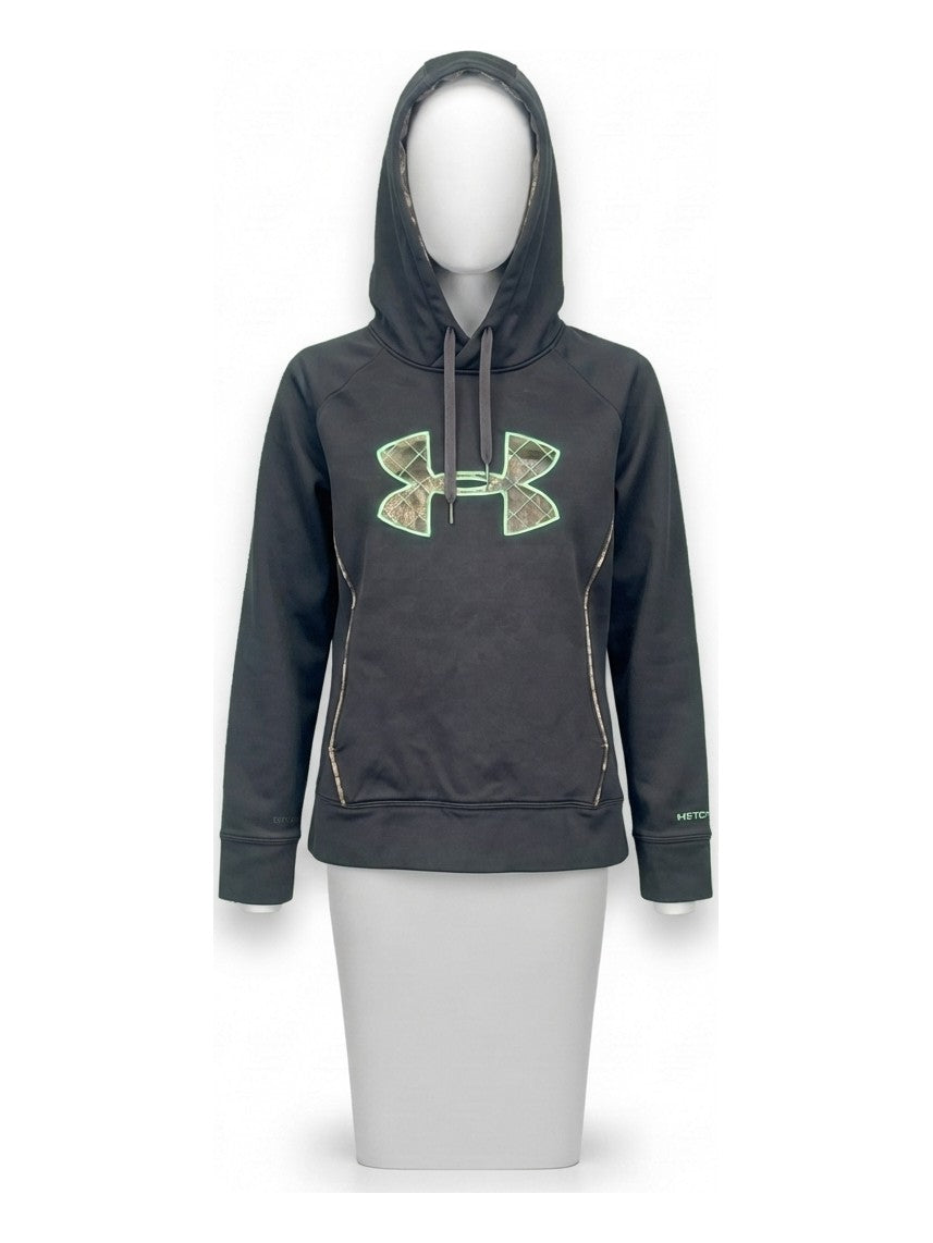 Preloved Under Armour women's sports hoodie, size L, on a mannequin