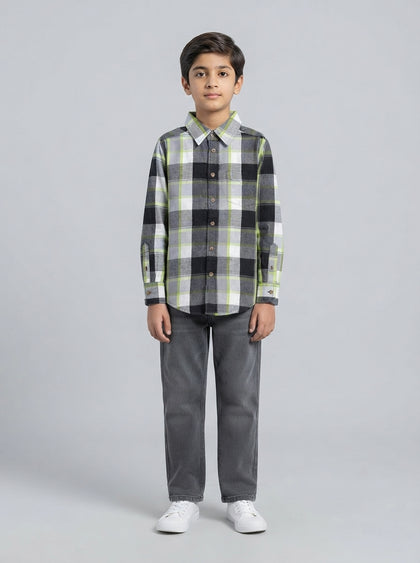 Wrangler Flannel Shirt — Teen Boys