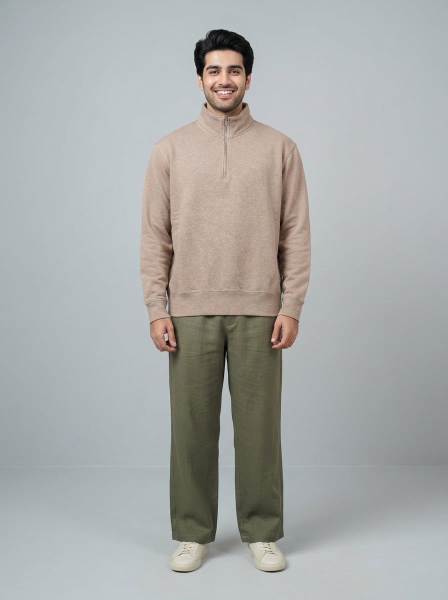 Preloved Zara men's pullover, size L, worn by a model, styled