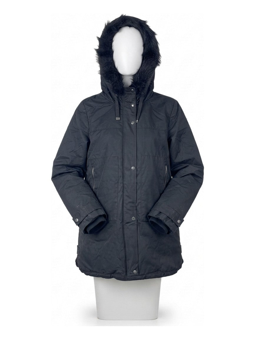 Preloved Zara women's parka, size 2XL, on a mannequin
