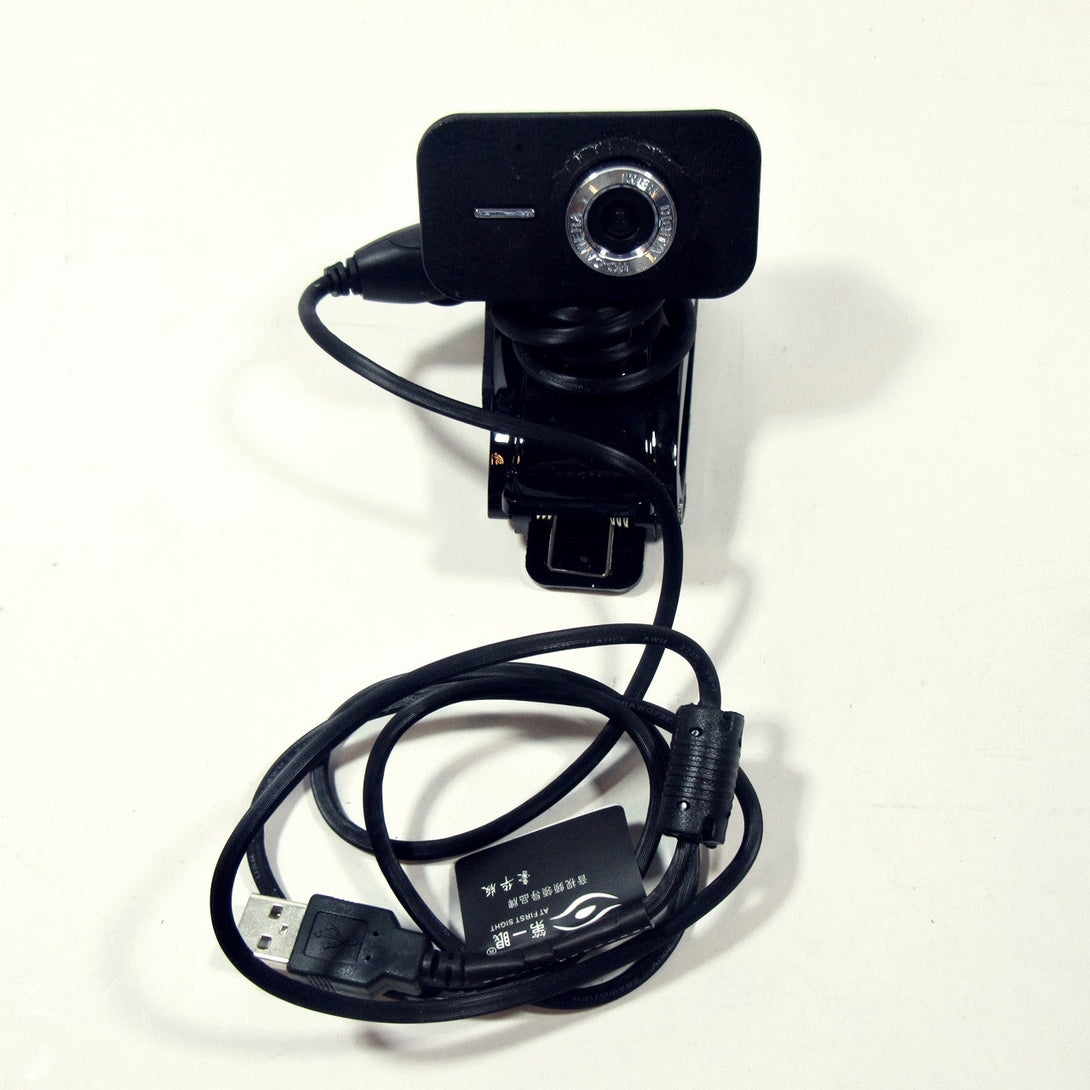 First Sight Z3 1080P USB 2.0 Webcam w/ Dual Mic / Colorful Night Lamp for Laptop / PC black - Khazanay
